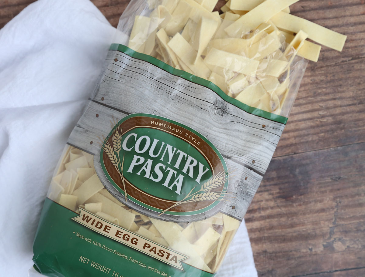 Best noodles for chicken noodle soup: country pasta