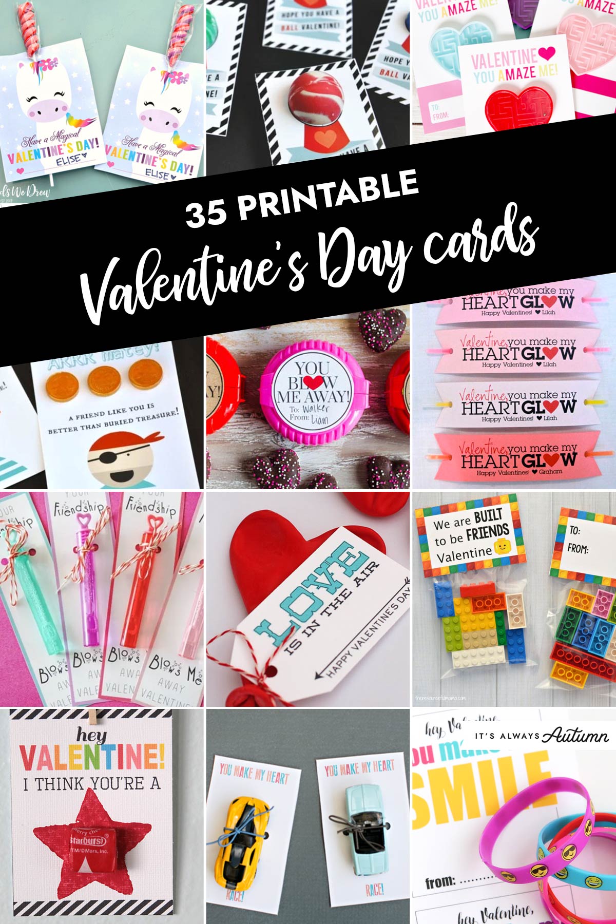 Printable Valentine Cards for Kids (FREE!) - Happy Strong Home
