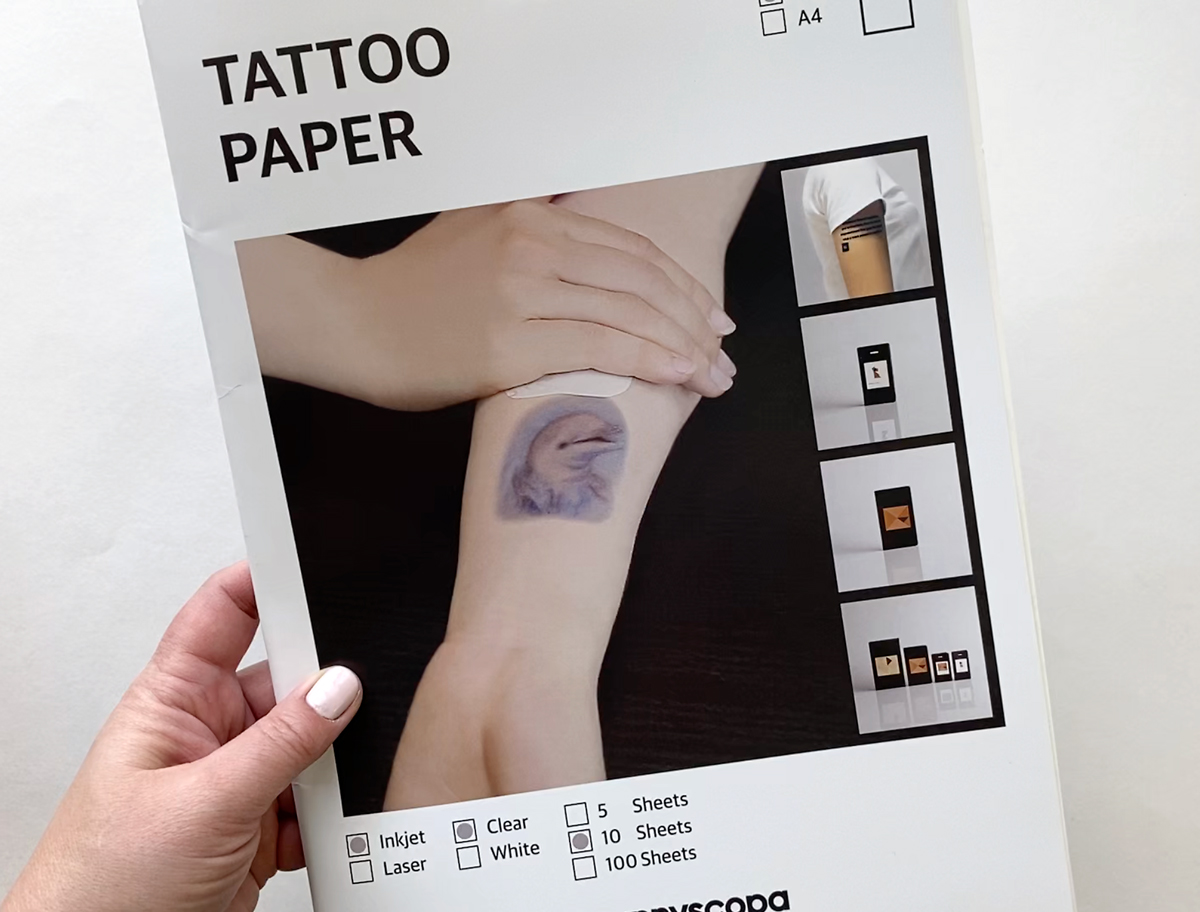 Use tattoo paper to transfer a photo to canvas