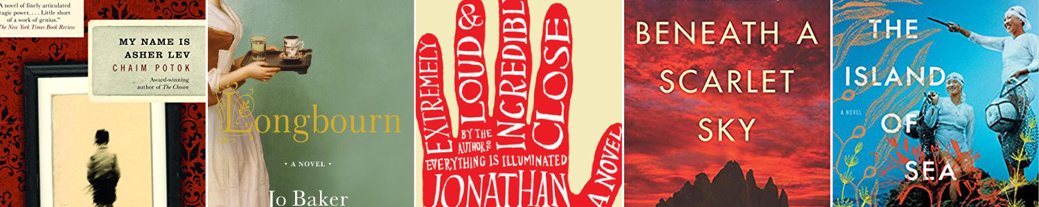 Book cover for the book Extremely Loud & Incredibly Close; drawing of a red hand