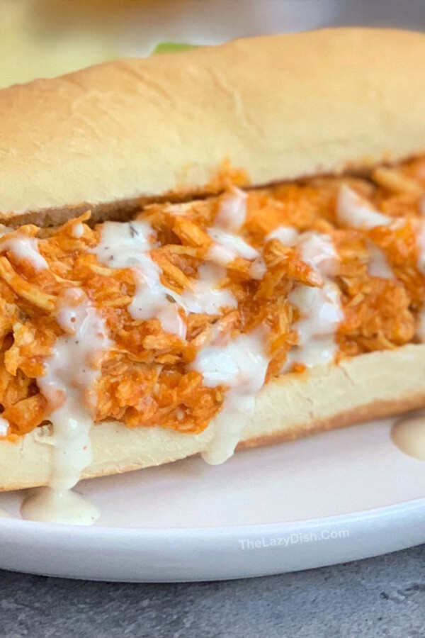 Buffalo chicken ranch sandwich