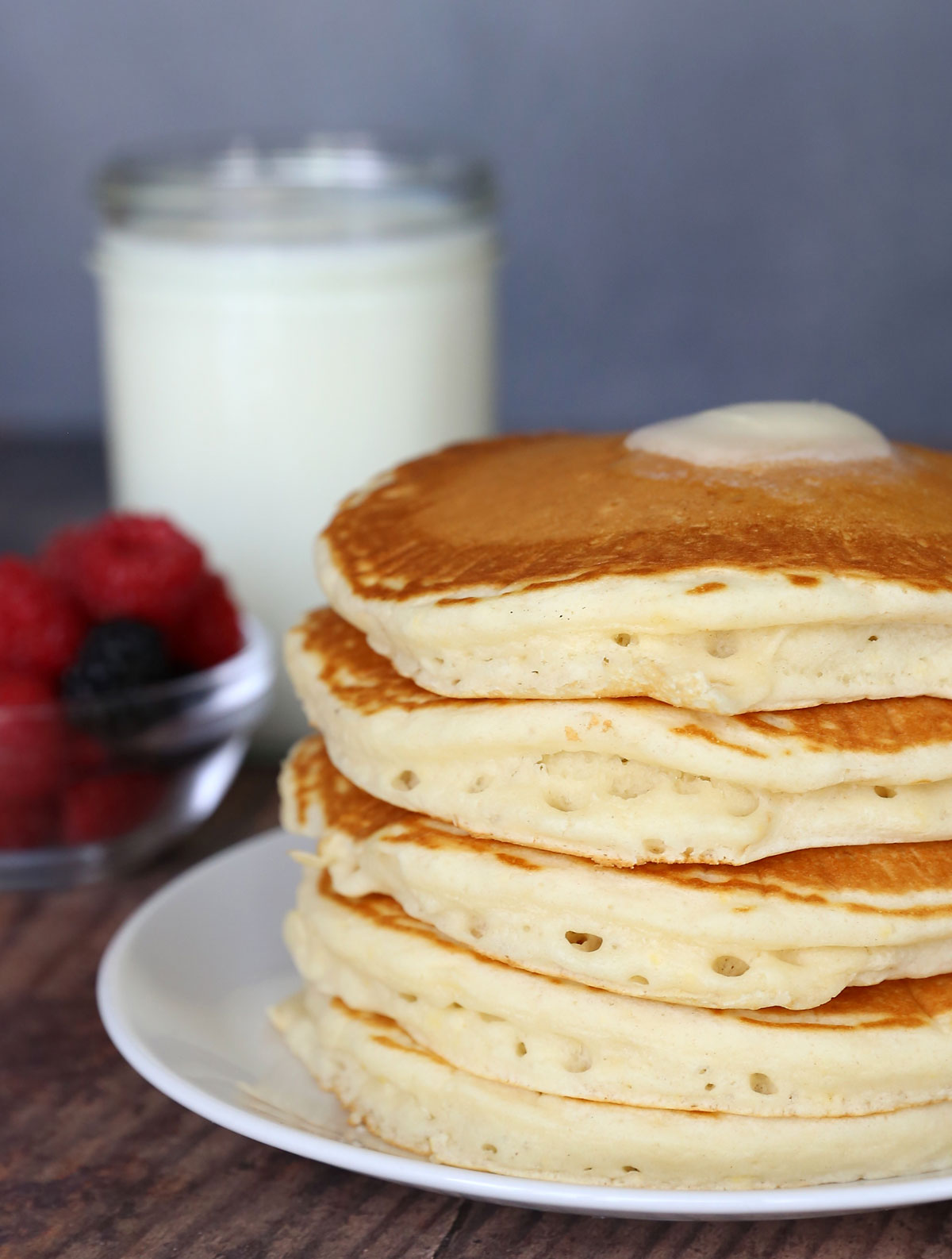 These fluffy pancakes are so easy to make from scratch and they taste absolutely amazing!