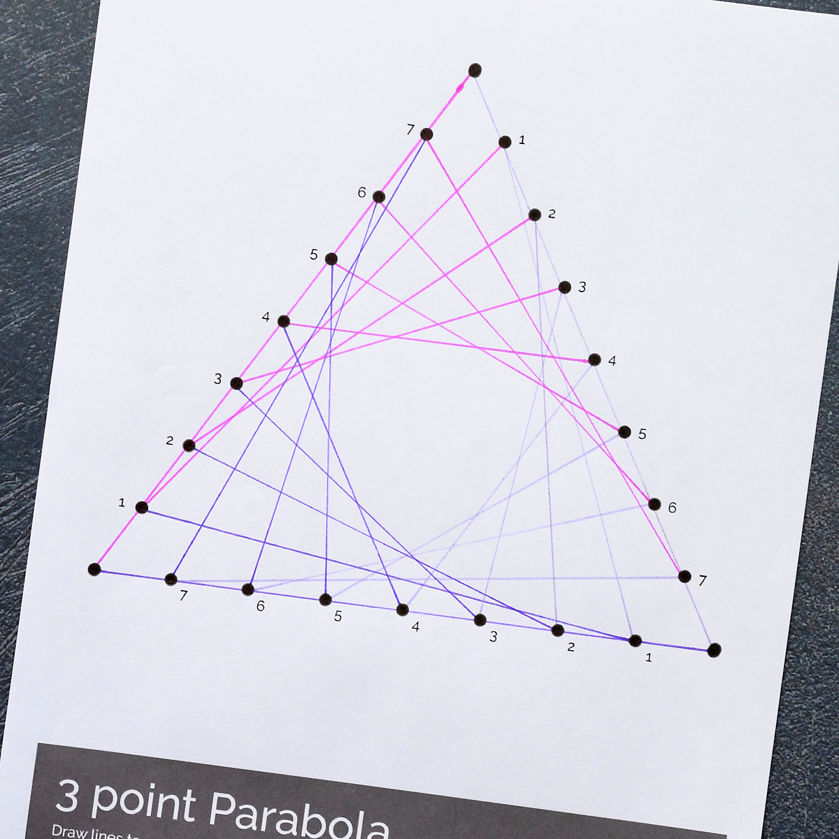 Parabola line art