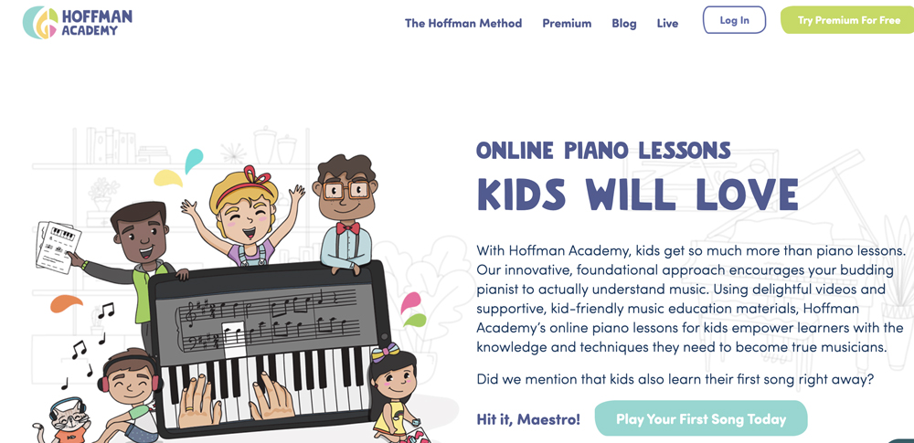 Free online piano class for kids