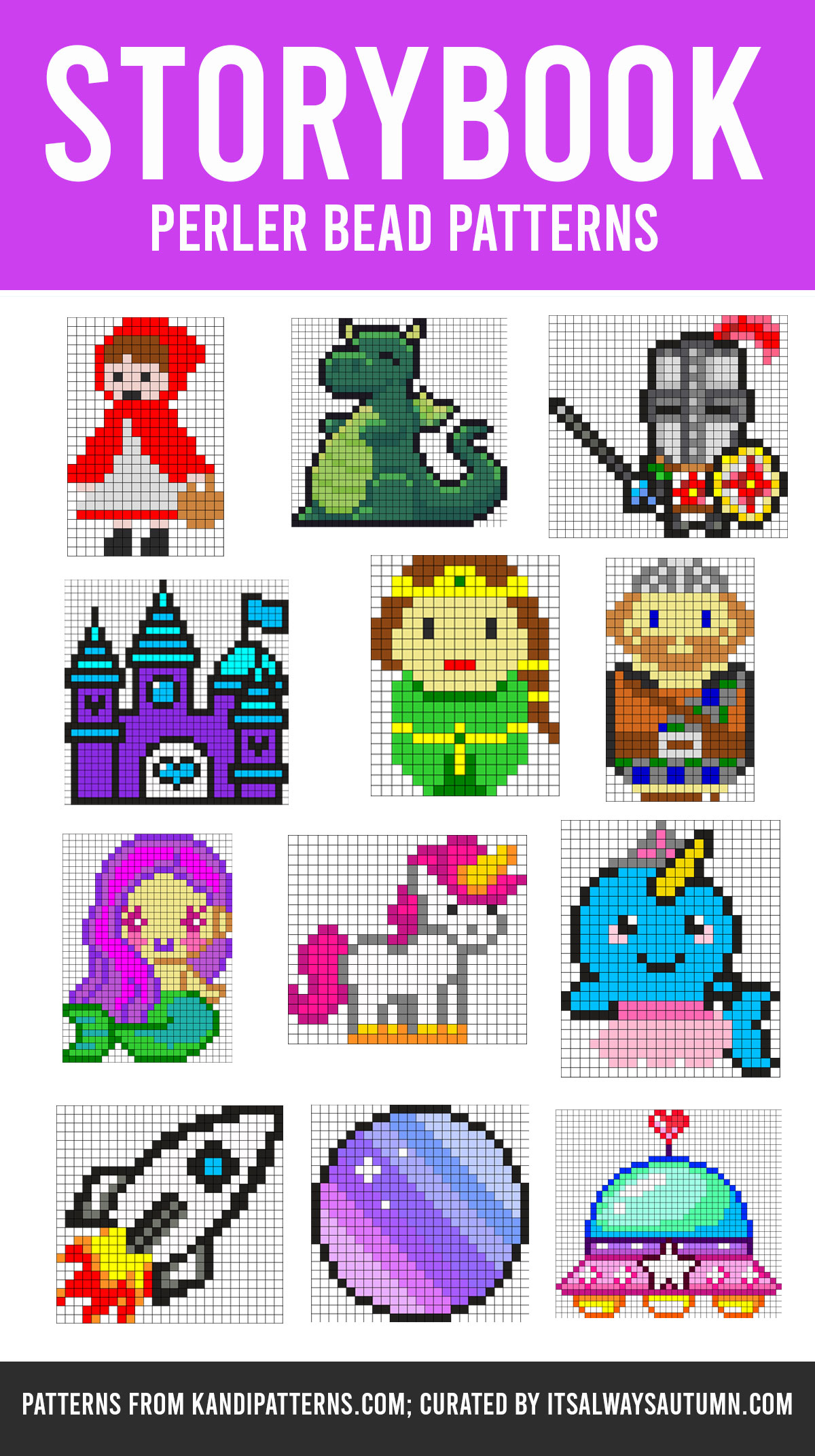 Storybook Perler bead patterns