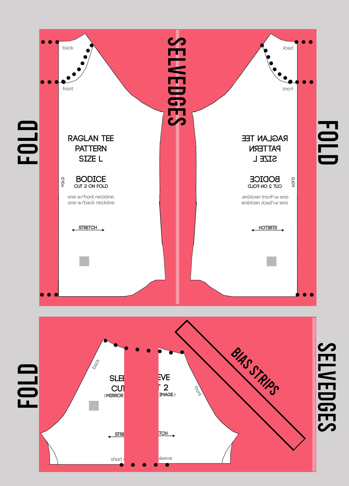 Gathered Blouse Cutting Guide