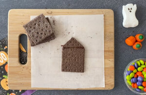 Graham cracker back wall and roof support