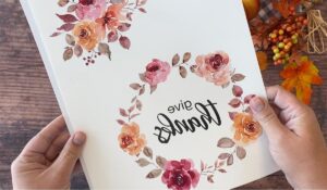 Floral design printed on temporary tattoo paper