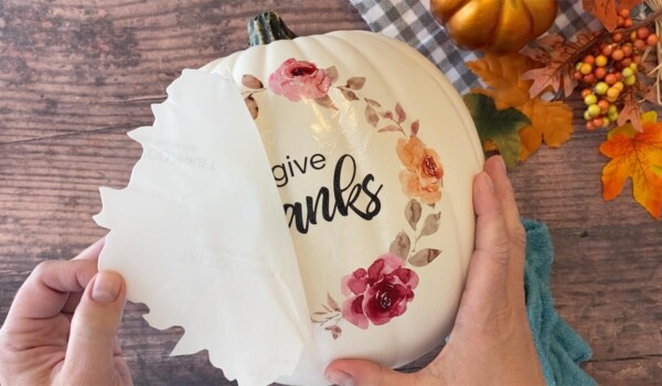 Peel away the backing