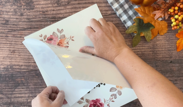 Apply adhesive sheet