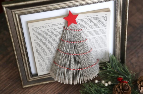 Book paper Christmas tree