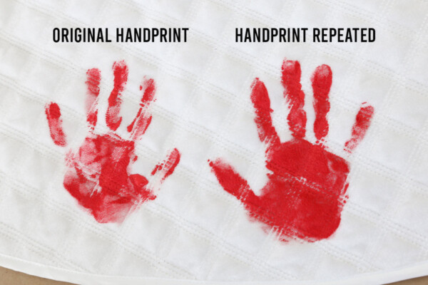 Repeat handprint if needed for darker image