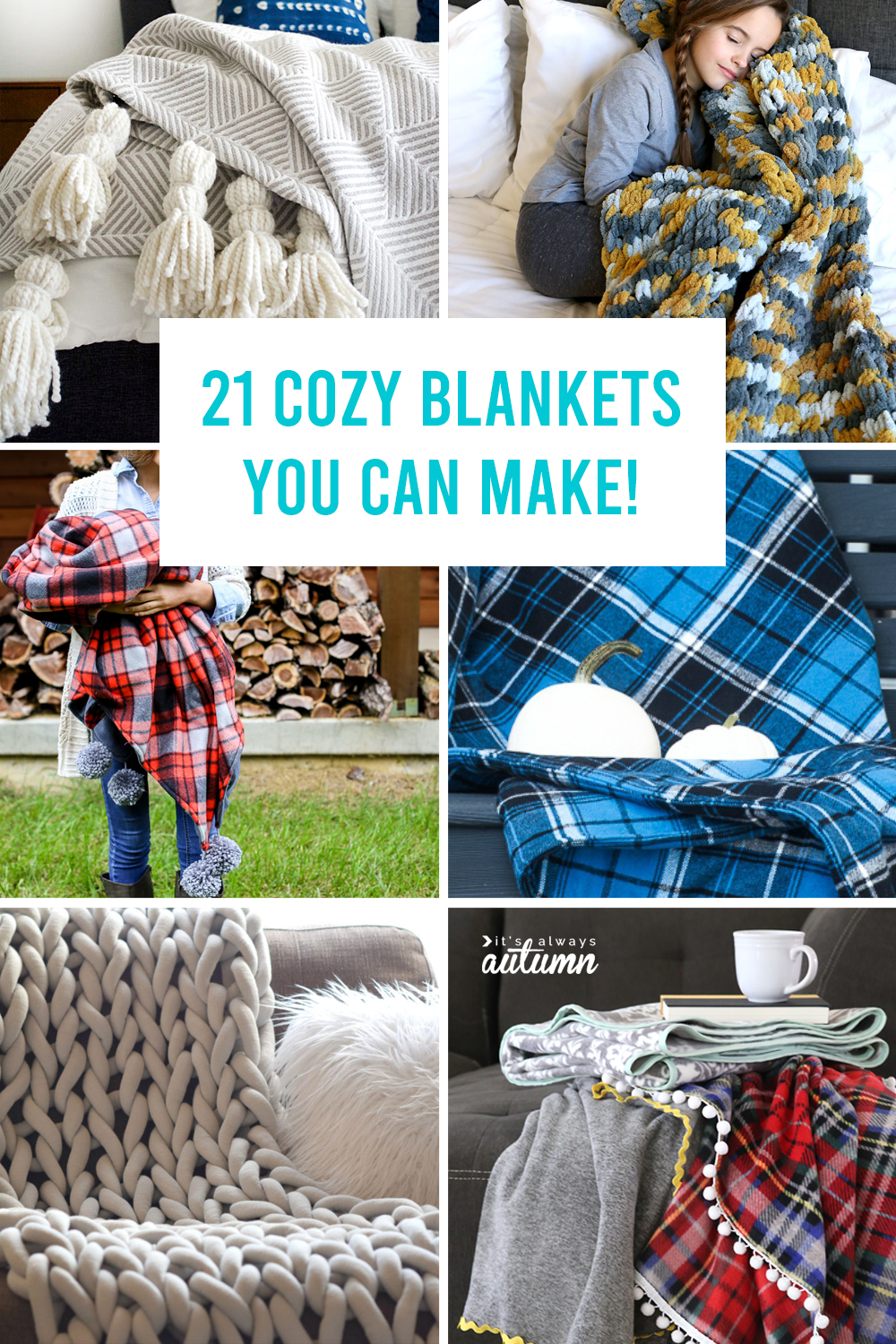 21 Cozy Blanket tutorials that will teach you how to make a blanket