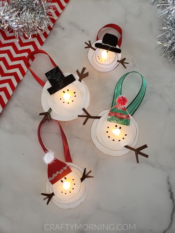 Easy Angel Pipe Cleaner Ornaments - One Little Project
