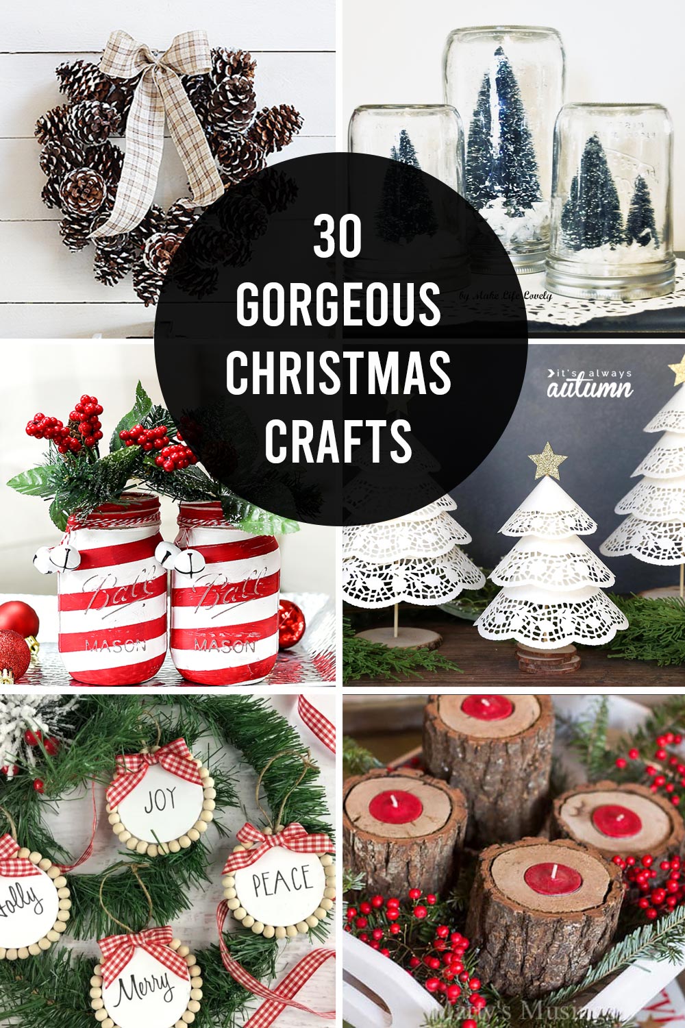 DIY Giant Christmas Ornaments - It's Always Autumn