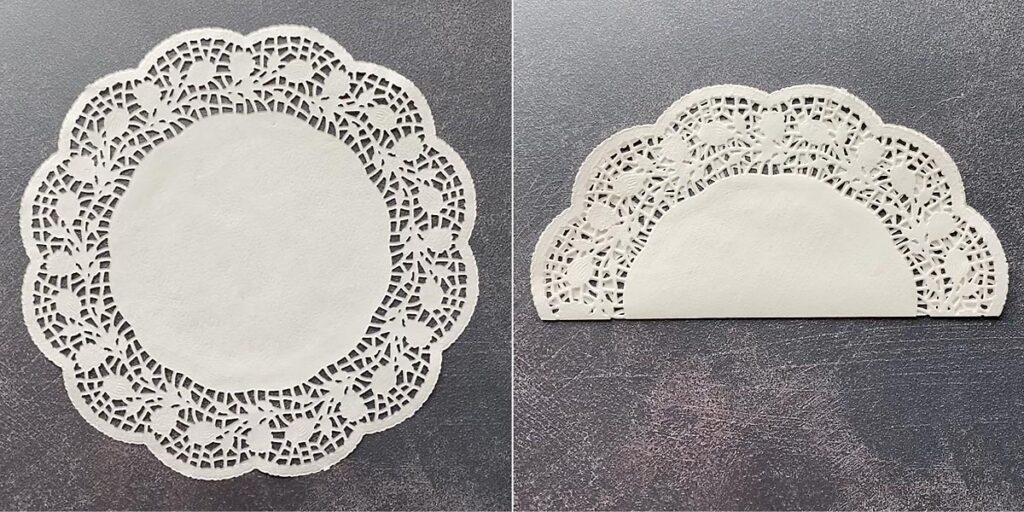 Doily Texture Snowflake Paper Doily Snowflakes {fun Christmas craft} - It's Always Autumn