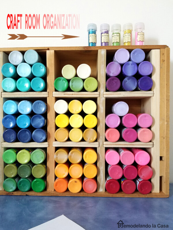 Craft Paint Storage Ideas