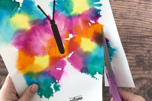 Cutting out the butterfly