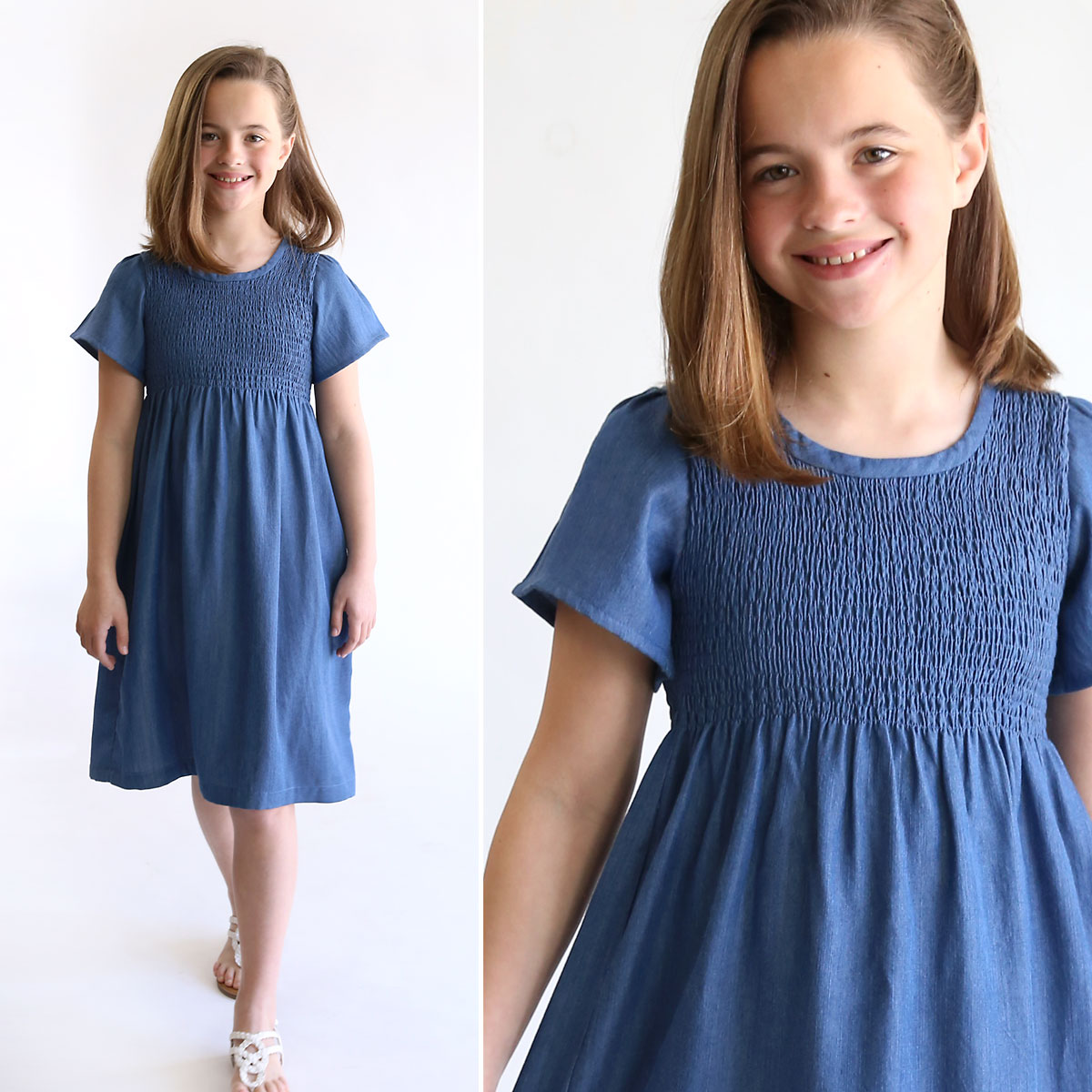 How to make a Smocked Chambray Dress - It's Always Autumn