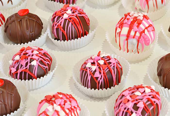 Dark chocolate truffles.