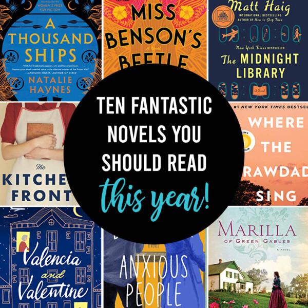 Words: 10 fantastic novels you should read this year!; Collage of book covers