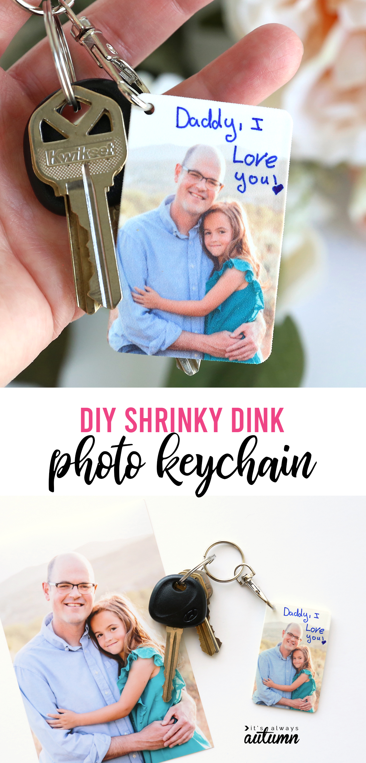  DIY photo keychain