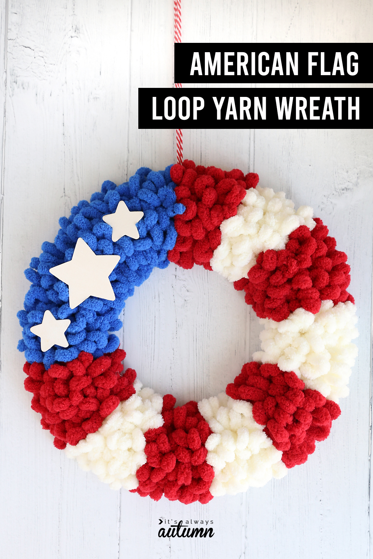 Soft Yarn Heart Wreath // Knit Wreath on Wire Frame With Ribbon