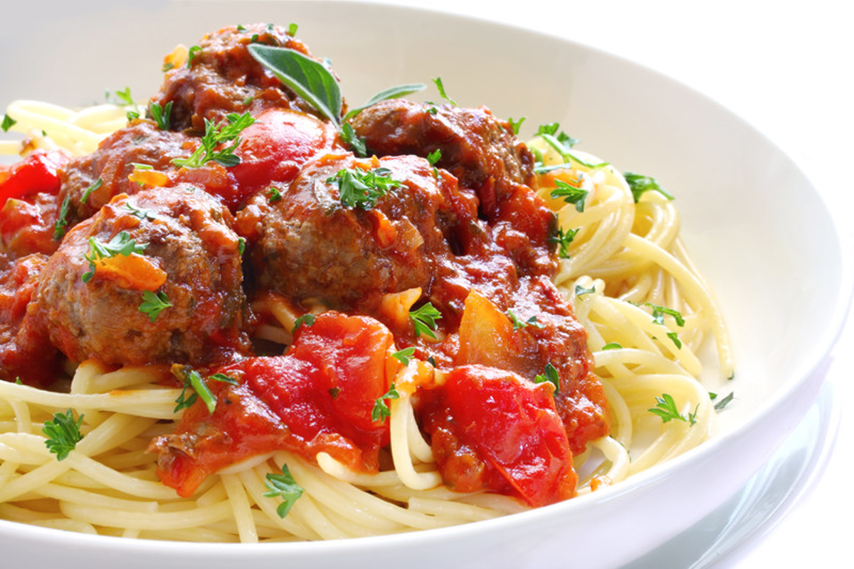 spaghetti and meatballs