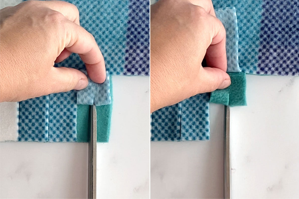 Pieces by Polly: Double Layered No-Sew Braided Fleece Blanket Tutorial