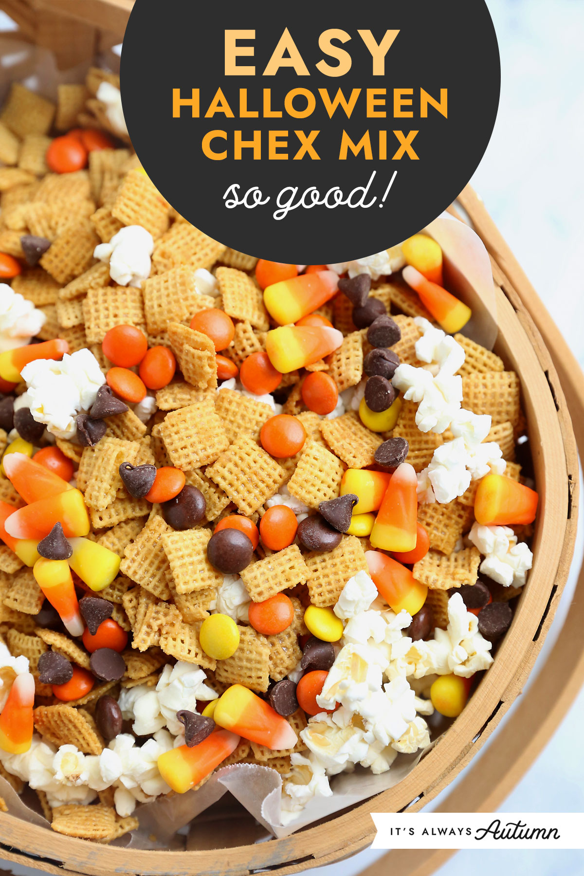 Easy Halloween Chex Mix so good!
