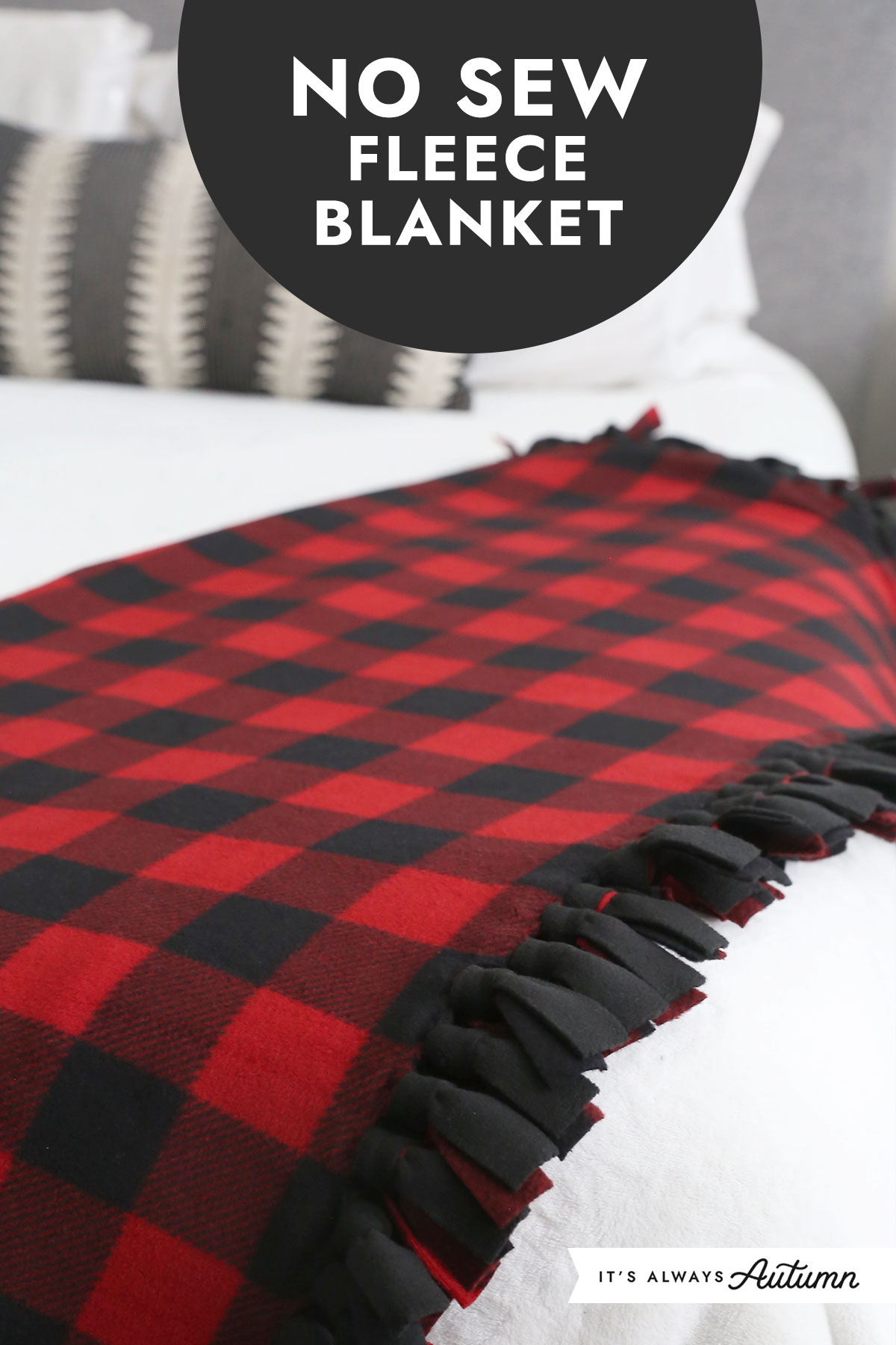 Cozy DIY Fleece Tie Blanket