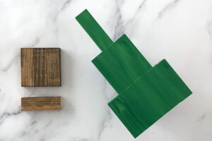 Painted wood blocks