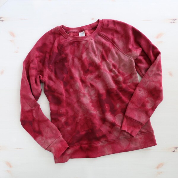 Bleach tie dye sweatshirt