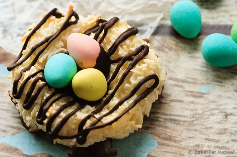 Easter coconut macaroons.