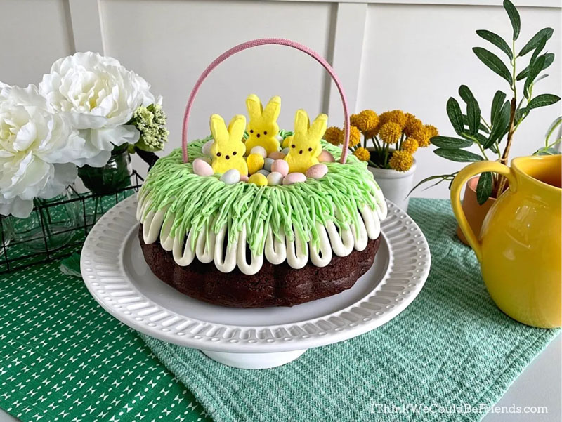 Easter basket cake.