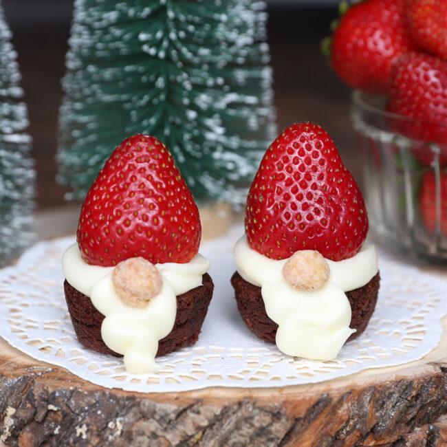 Easy Brownie Bite Gnomes