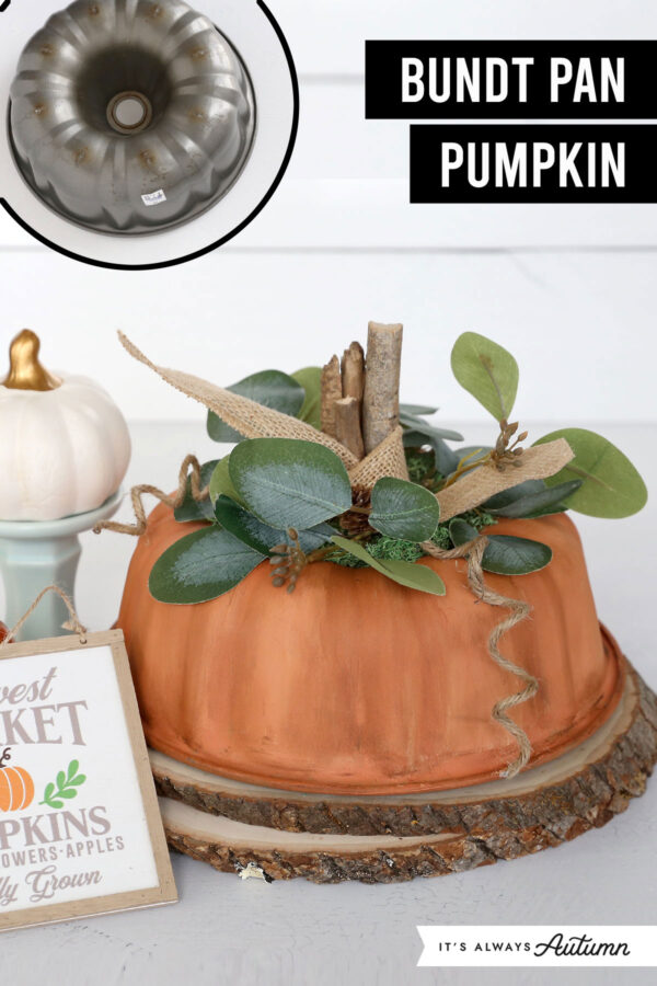 Bundt pan pumpkin.