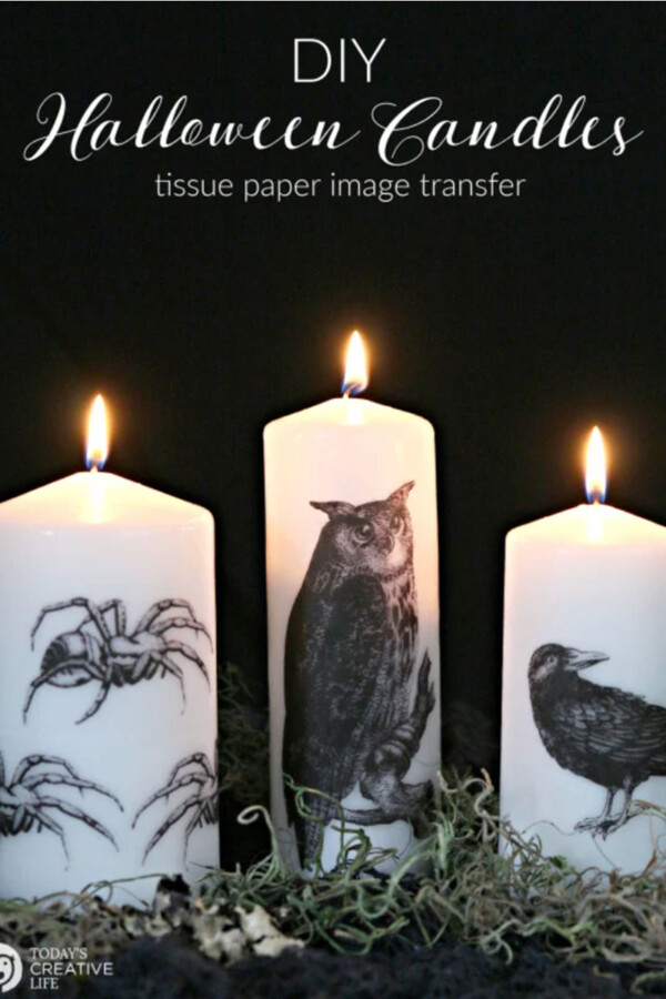 DIY Halloween Candles