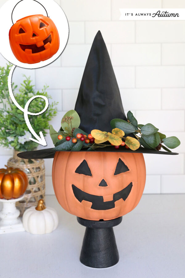 Pumpkin bucket craft.