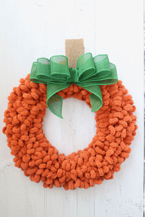 DIY pumpkin wreath