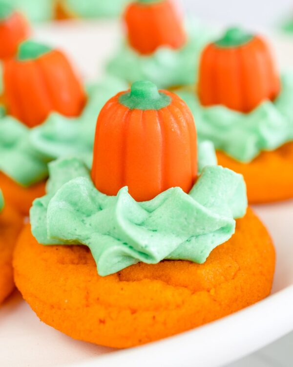 Halloween pumpkin cookies.
