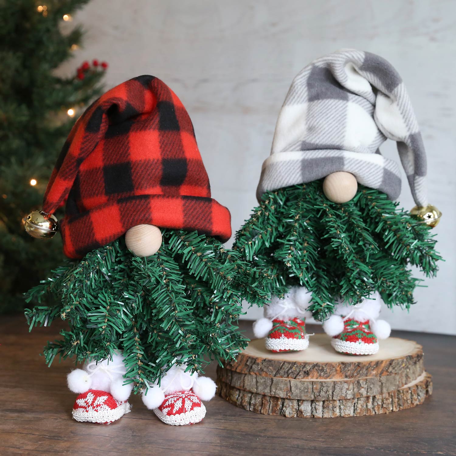 Christmas shop tree gnome