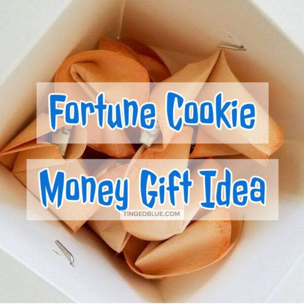 Fortune cookie money gift idea.