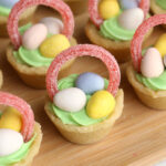 Easter basket sugar cookies.