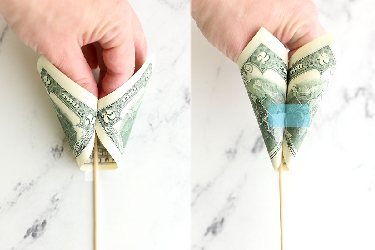 Rolled Money Bouquet Super Easy Tutorial