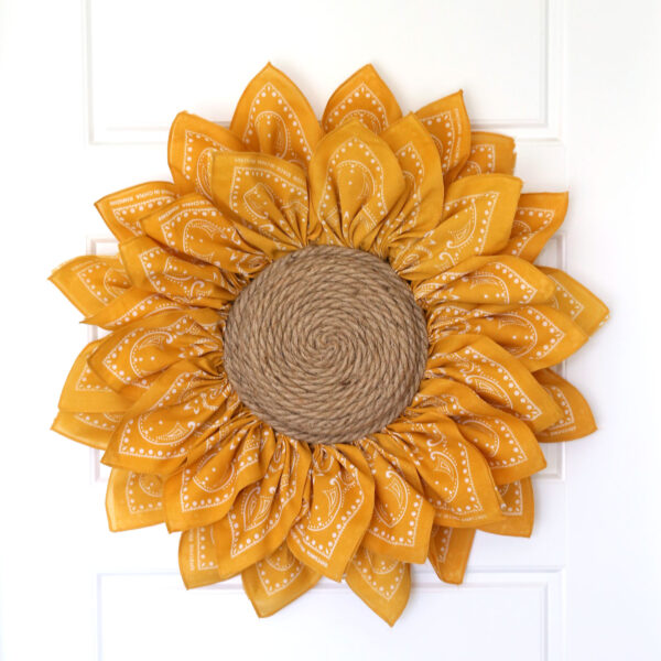 Sunflower wreath.
