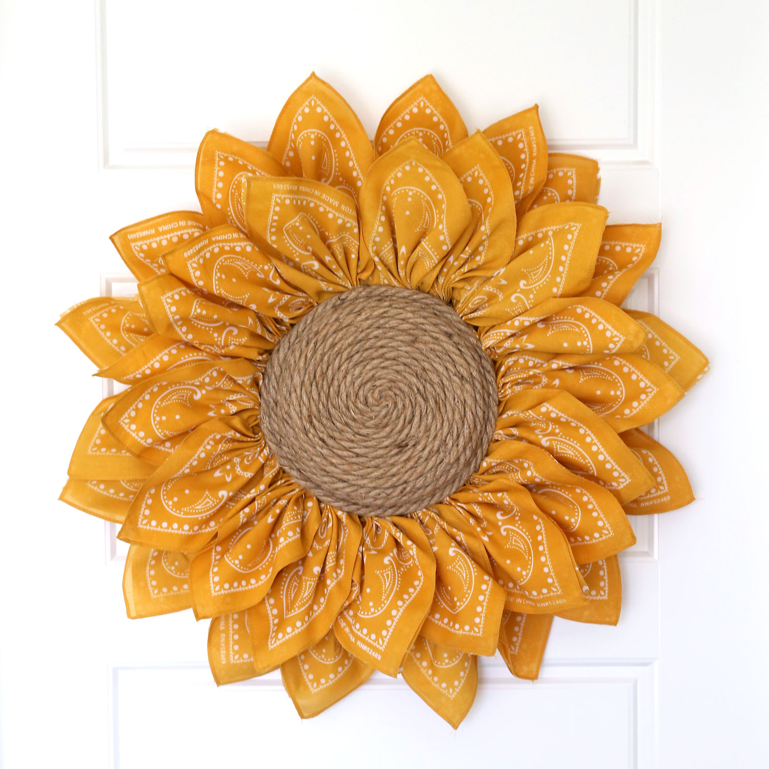 Sunflower Bandana Wreath