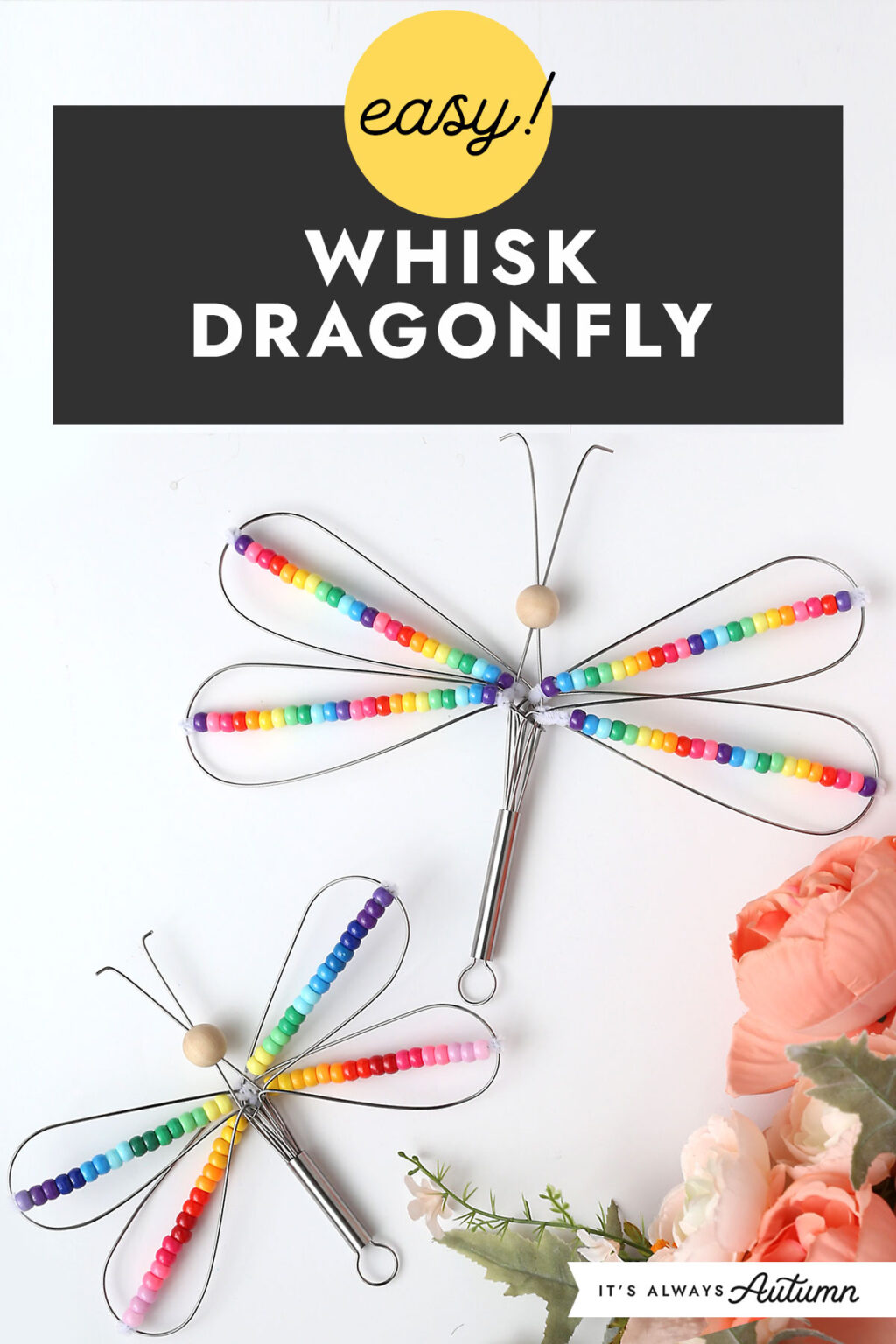 Easy Whisk Dragonfly Craft It's Always Autumn