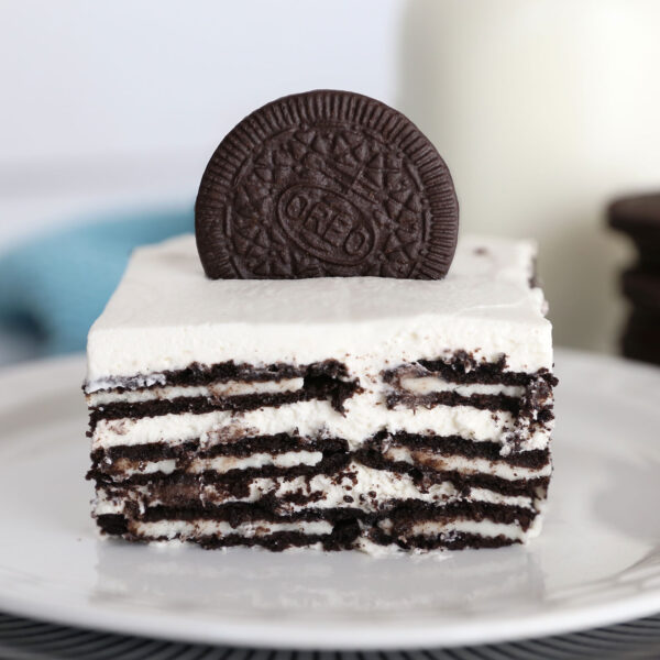 Oreo icebox cake.