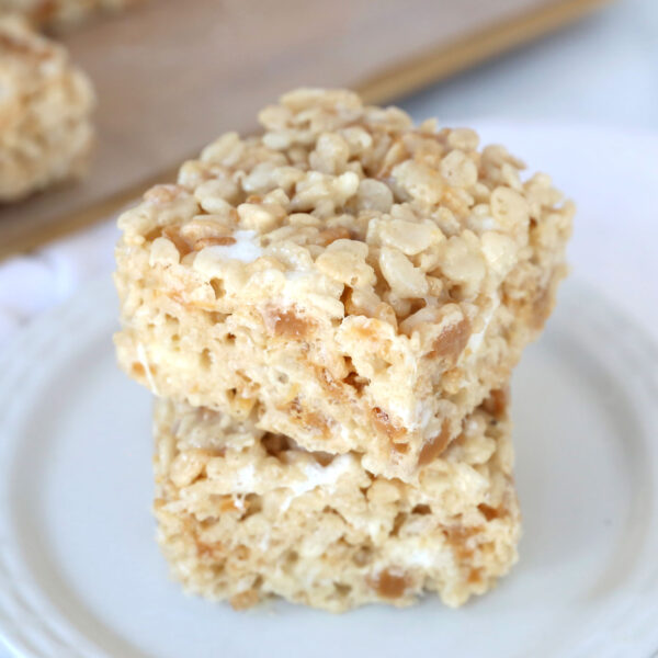 Caramel rice krispie treats.